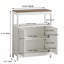Armoire de salle de bain autoportante avec tablette réglable
