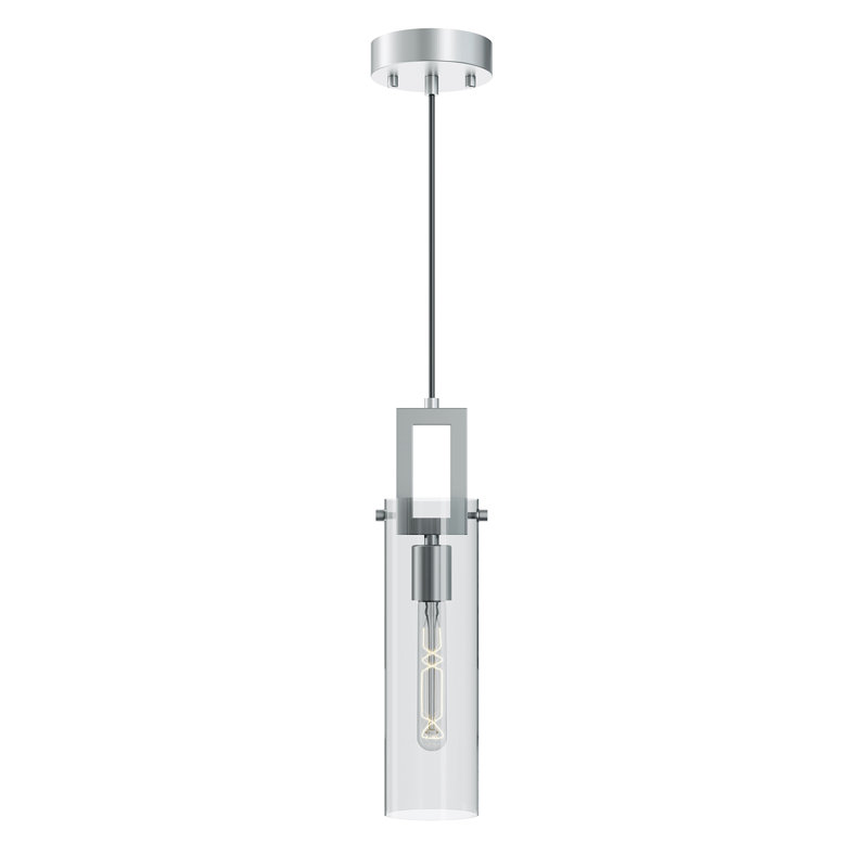 Dessie 4'' Med Base Pendant Light, Satin Nickel
