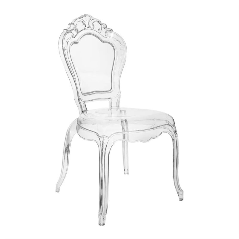 Fauteuil transparent sans accoudoirs