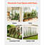 Treillis de jardin, treillis rose de 87 po x 20 po, treillis de fleurs de jardin avec finition thermolaquée et conception verrouillable pratique, treillis de soutien pour plantes pour fleurs, légumes et roses-536642914