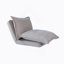 Fauteuil convertible convertible: canapé-lit polyvalent avec dossier réglable, coussins, idéal pour les espaces compacts et les moments de détente