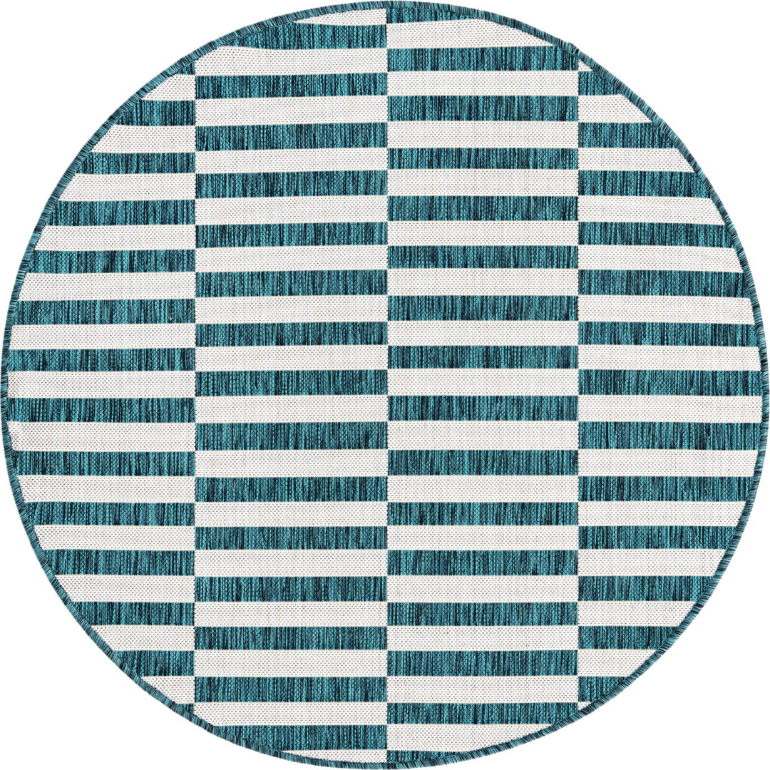 Noank Striped Indoor / Outdoor Rug Ebern Designs Rug 