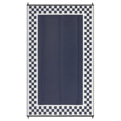 Tapis d'extérieur 8 x 10 po portatif en plastique pour l'extérieur, grand et imperméable