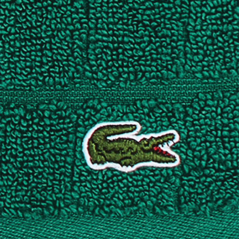 Débarbouillette en coton Lacoc Croc Scale, Vert croco, Essuie-mains - 1 pièce