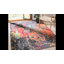 Tapis abstrait bleu / orange Hertzler-211452228