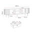 Unfinished TV Stand for TVs up to 49"-1450881783