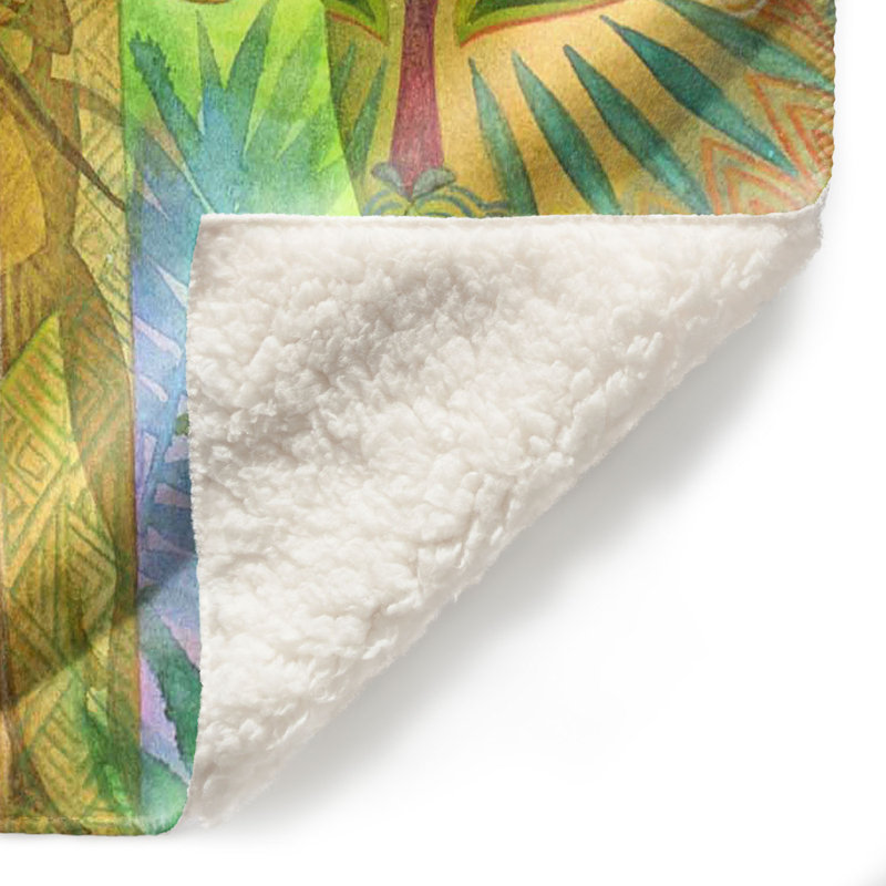 Couverture sherpa Grands doux forest africain, l 51 po x L 60 po