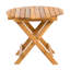 Table d'appoint pliable en bois avec finition et portable, idéale pour les rassemblements en plein air