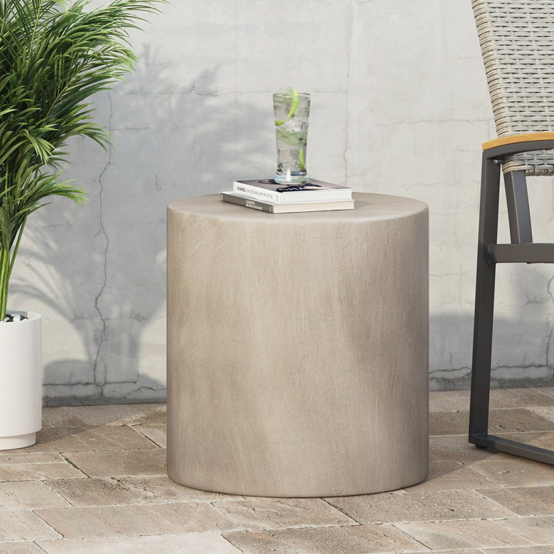 Outdoor Concrete Side Table