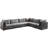 Ensoll Velvet L-Shaped Sectional Reversible-1107806481