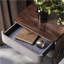 Table de chevet noire en noyer