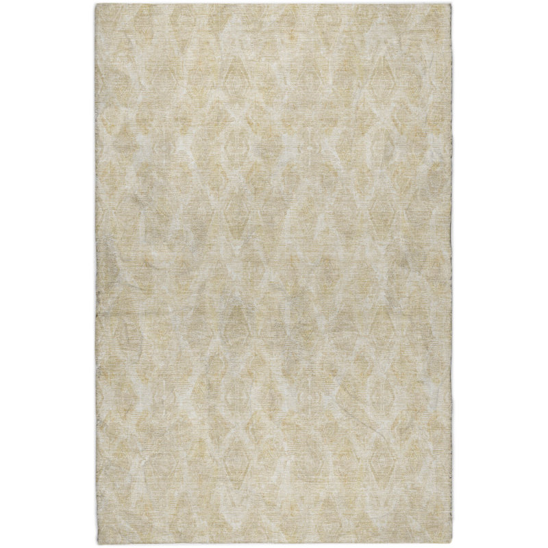 Tapis à poil long de qualité supérieure lavable à la machine ADS622, Beige, 10' x 14'