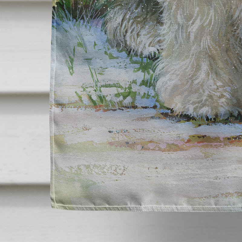 Drapeau de jardin 2 côtés old english berger par don squires, H 28 po x l 40 po