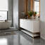 Meuble-lavabo double 59,84 po avec plateau en céramique Losoto