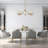 Mourine 5 - Light Dimmable Sputnik Modern Linear Chandelier
