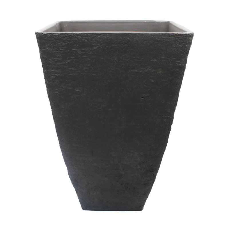 Waqaar Pot Planter, Slate, 23.75" H x 16" W x 16" D