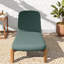 Chaise de patio réglable en bois d'acacia