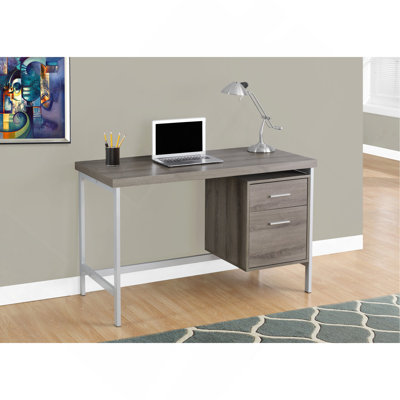 Computer Desk, Home Office, Laptop, Left, Right Set-up, Storage Drawers, 48"l, Work, Laminate, Metal, Contemporary, Modern