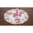 Julyus Candy Cane and Holly Leaves Round Doily-895484374