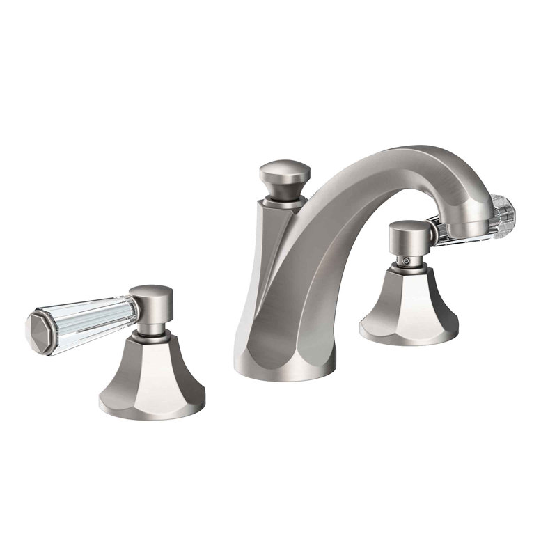 Metropole Widespread Bathroom Faucet with Drain Asssembly, Stainless Steel