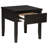 Farihah 1-drawer Square End Table Distressed Java