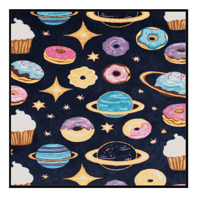  Tapis lavable Galaxy Desserts, Carré 3 pi