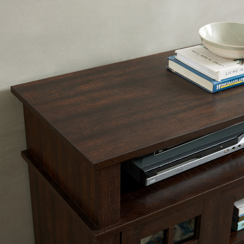 Classic TV Media Stand Modern Entertainment Console For TV Up To 65" With Open And Closed Storage Space,, 58.25"W*15.75"D*32"H