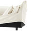 Crème 2 places pour le bureau - Tissu d'ameublement en chenille et conception ergonomique