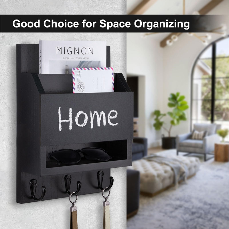 Solid Wood Wall Organizer