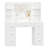 Raafay Vanity Table with Lights, Makeup Table with 7 Drawers and Side Shelf-1014022596