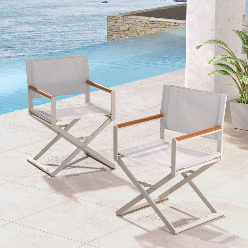 Chaise de réalisateur pliante Siepie, Beige