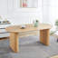 Table de salle à manger extensible peu encombrante, fabrication en panneau de fibres à densité moyenne de qualité supérieure, 59 po / 74 po / 90 po, convenant aux repas quotidiens ou aux rassemblements (chêne)-1491084248