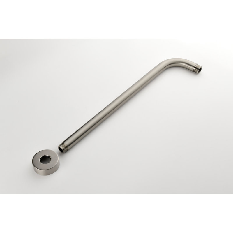 10" Stainless Steel Shower Faucet - Wall Mounted With Rain Head & Handheld In Brushed Gold Balance Valve, Silver