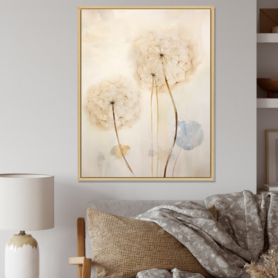 Dandelion Mute Tone IV sur toile