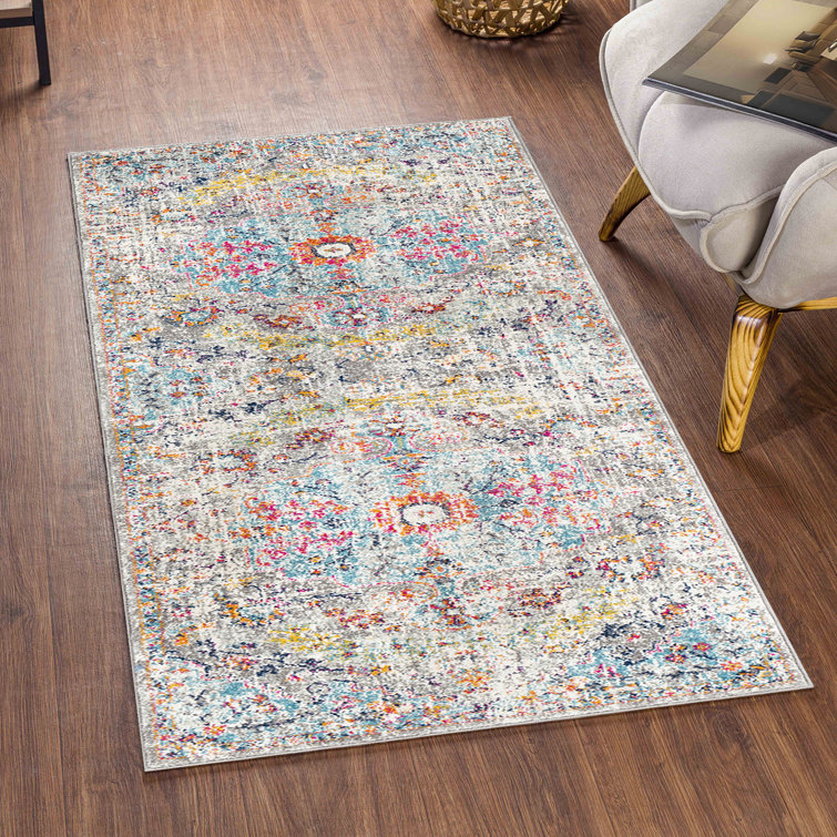 Carytown Power Loom Beige/Mustard Area Rug