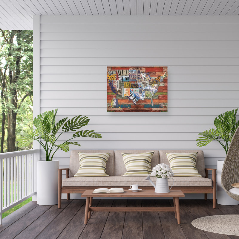 Plaque bolologienne sur bois coloré, H 18 po x l 24 po