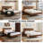 Selvar Queen Size Solid Wood Platform Bed Frame-1794546238-1794546237