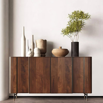 Retro Light Luxury Porch Cabinet 62.9'' Sideboard
