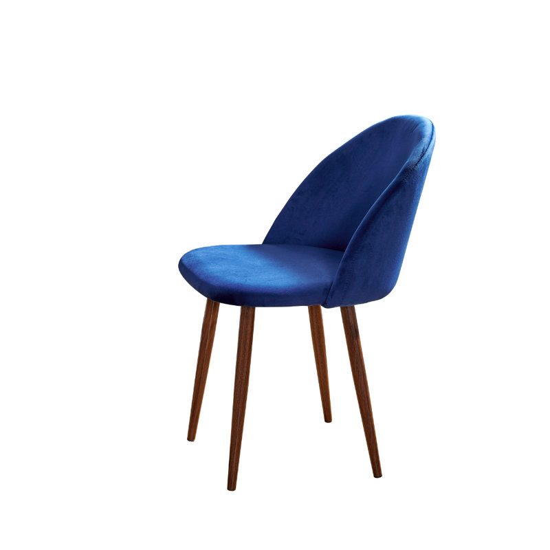 Fauteuil d'appoint en velours, Bleu