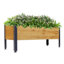 Lit surélevé en bois rectangulaire pour jardin