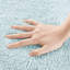 Tapis pour salle de bain réversible 100% coton bleu 24 x 44 po 3000 g / m² - lourd, doux et durable-2110150798