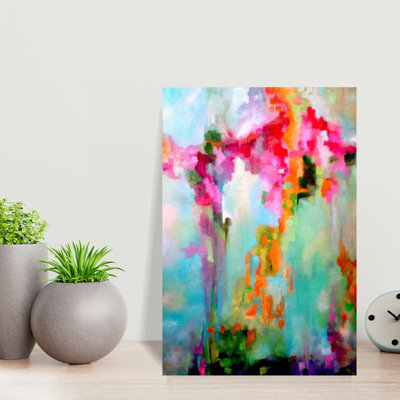 «Vibrant Abstract Garden», art floral coloré et audacieux