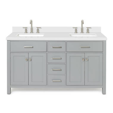 Lucy 72 Double Bathroom Vanity Set with Vessel Sinks - White  Beautiful  bathroom furniture for every home - Wyndham Collection