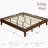 Multi-sized Wooden Platform Bed Frame with Sturdy Slat Support-1063669420-1063669415