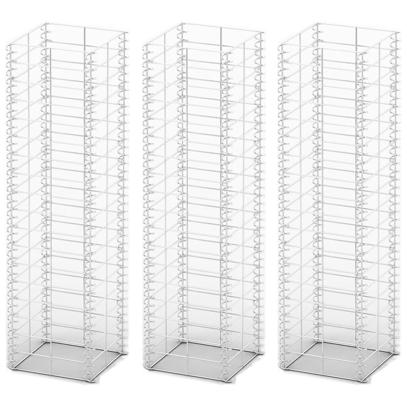 Bercht Grey Metal Gabion Basket, 25cm L x 25cm W x 100cm H