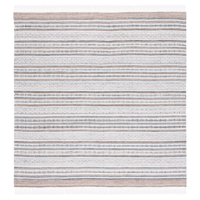 Tapis rayé kilim 106 gris / ivoire