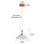 Luminaire suspendu en verre 1 lumière-126816009