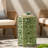 Iron Side Table With Cut Out, Crackle - 14.05"d X 14.05"w 22.04"h, Patio Furniture Piece Surface Out Design-427802239