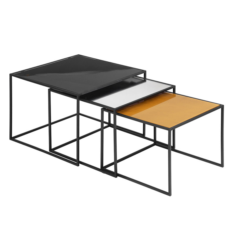 Okoli Glass Top Coffee Table