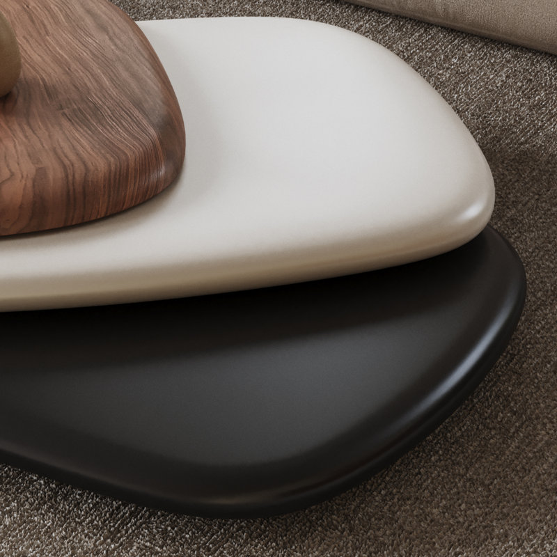 Dusan Modern Rotatable Wood Coffee Table for Small Spaces